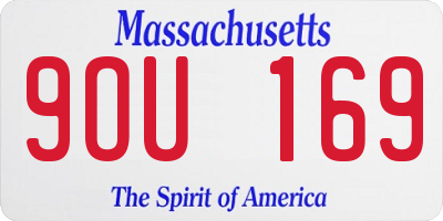 MA license plate 9OU169
