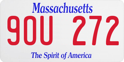 MA license plate 9OU272