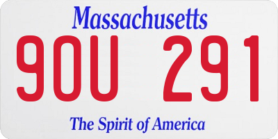 MA license plate 9OU291