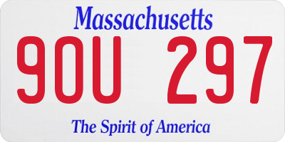 MA license plate 9OU297