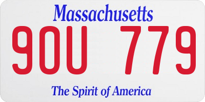 MA license plate 9OU779