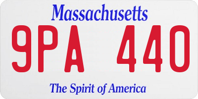 MA license plate 9PA440