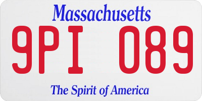 MA license plate 9PI089
