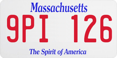 MA license plate 9PI126