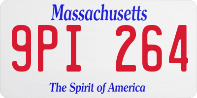 MA license plate 9PI264