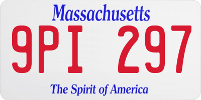 MA license plate 9PI297