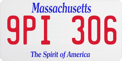 MA license plate 9PI306