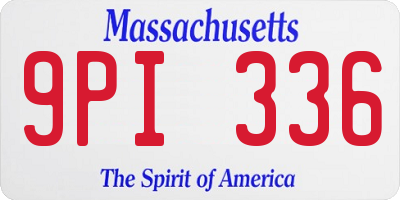 MA license plate 9PI336