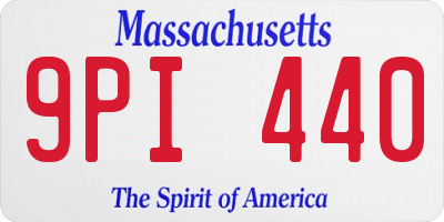 MA license plate 9PI440