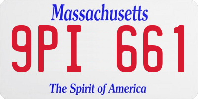MA license plate 9PI661