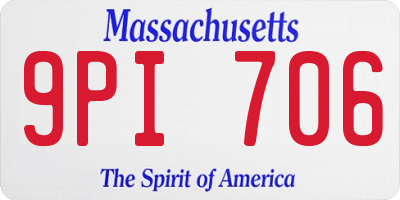 MA license plate 9PI706