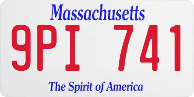 MA license plate 9PI741