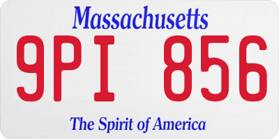 MA license plate 9PI856