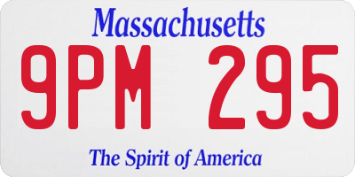 MA license plate 9PM295