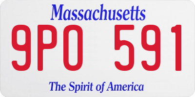 MA license plate 9PO591