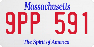 MA license plate 9PP591