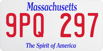 MA license plate 9PQ297