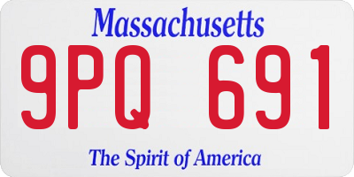 MA license plate 9PQ691