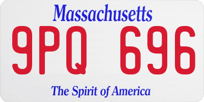 MA license plate 9PQ696