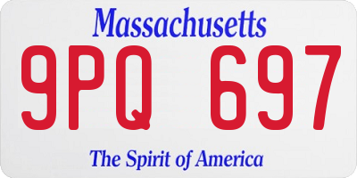 MA license plate 9PQ697