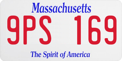 MA license plate 9PS169