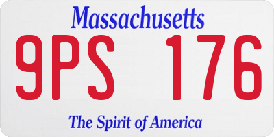 MA license plate 9PS176