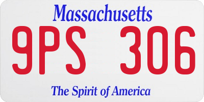 MA license plate 9PS306