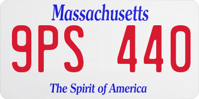 MA license plate 9PS440