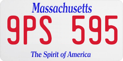 MA license plate 9PS595