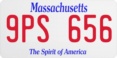 MA license plate 9PS656