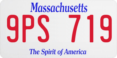 MA license plate 9PS719