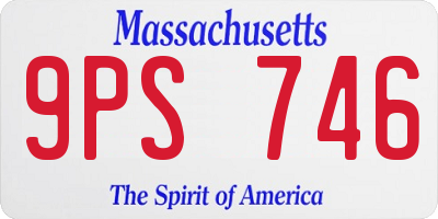 MA license plate 9PS746