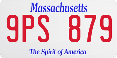 MA license plate 9PS879