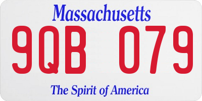 MA license plate 9QB079