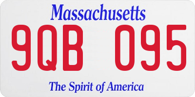 MA license plate 9QB095