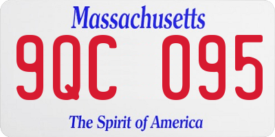 MA license plate 9QC095