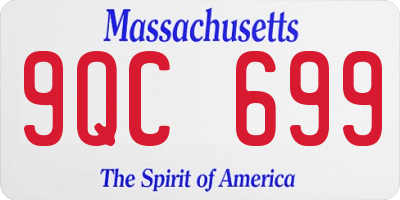 MA license plate 9QC699