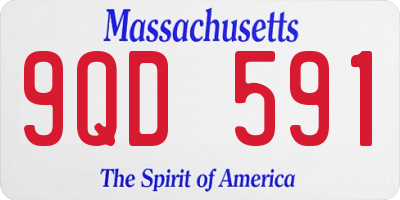 MA license plate 9QD591