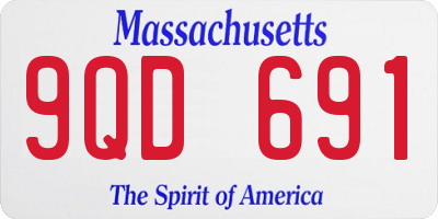 MA license plate 9QD691
