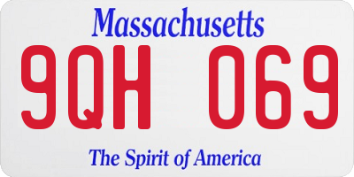 MA license plate 9QH069