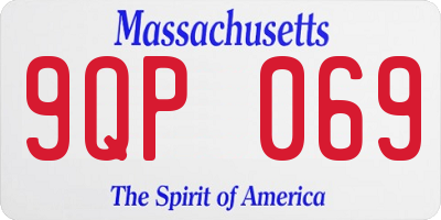MA license plate 9QP069