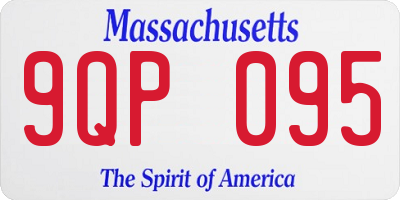 MA license plate 9QP095