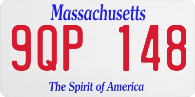 MA license plate 9QP148