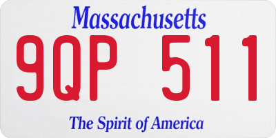 MA license plate 9QP511