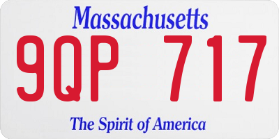 MA license plate 9QP717