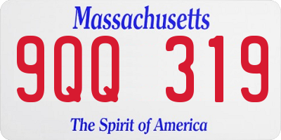 MA license plate 9QQ319