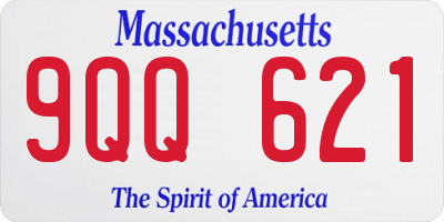 MA license plate 9QQ621