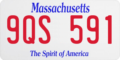 MA license plate 9QS591