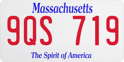 MA license plate 9QS719