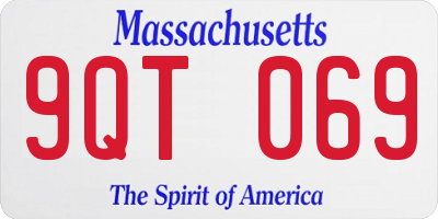 MA license plate 9QT069